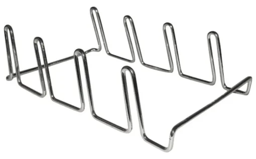 Masterbuilt Silver Chrome Plated Dishwasher Safe Rib Rack 7.5 L x 11.4 W in.