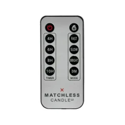 Matchless Candle Co Darice Silver Unscented Scent Candle Remote