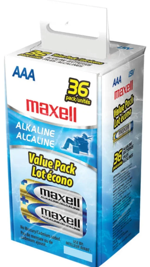 Maxell 723815 Aaa Cell Alkaline Batteries 36 Count