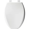 Mayfair by Bemis Affinity Slow Close Elongated White Plastic Toilet Seat