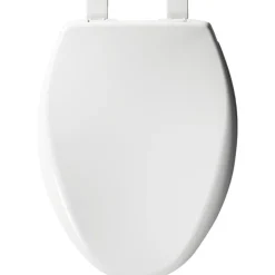 Mayfair by Bemis Affinity Slow Close Elongated White Plastic Toilet Seat