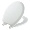 Mayfair by Bemis Cameron Round White Enameled Wood Toilet Seat