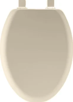 Mayfair by Bemis Cameron Elongated Bone Enameled Wood Toilet Seat