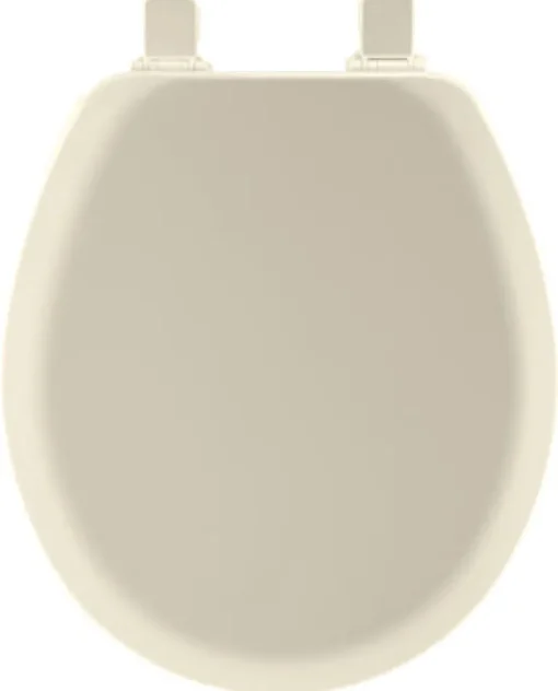 Mayfair by Bemis Cameron Round Biscuit Enameled Wood Toilet Seat