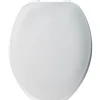 Mayfair by Bemis Elongated White Plastic Toilet Seat