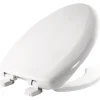 Mayfair by Bemis Elongated White Plastic Toilet Seat