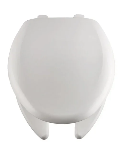 Mayfair by Bemis Elongated White Plastic Toilet Seat