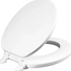Mayfair by Bemis Round White Vinyl Toilet Seat