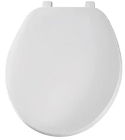 Mayfair by Bemis Round White Plastic Toilet Seat