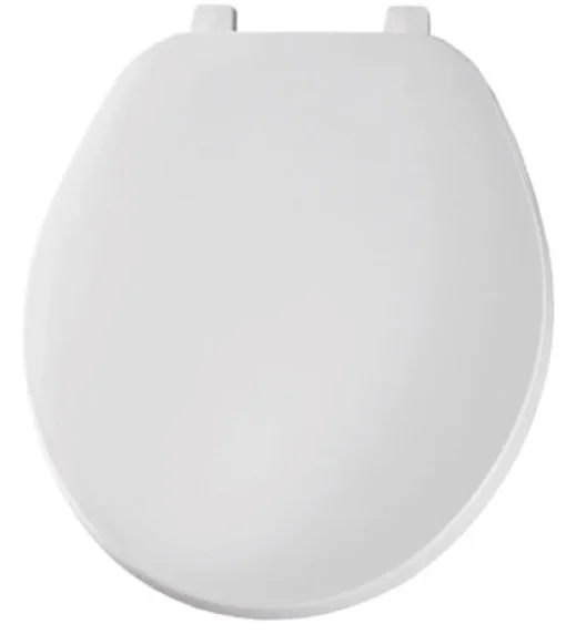 Mayfair by Bemis Round White Plastic Toilet Seat