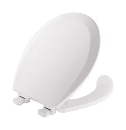 Mayfair by Bemis Round White Enameled Wood Toilet Seat