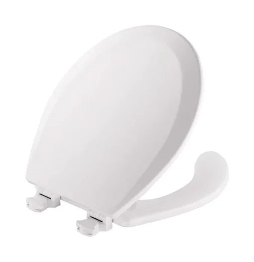 Mayfair by Bemis Round White Enameled Wood Toilet Seat
