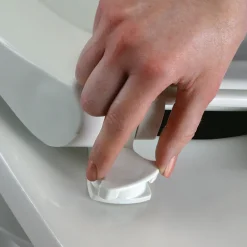 Mayfair by Bemis Westport Elongated White Enameled Wood Toilet Seat