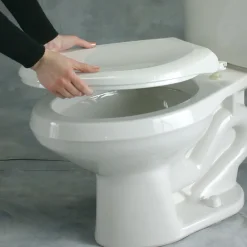 Mayfair by Bemis Westport Elongated White Enameled Wood Toilet Seat