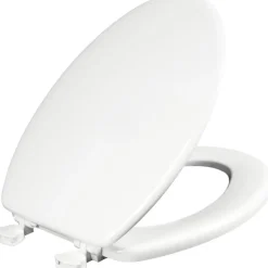 Mayfair by Bemis Westport Elongated White Enameled Wood Toilet Seat