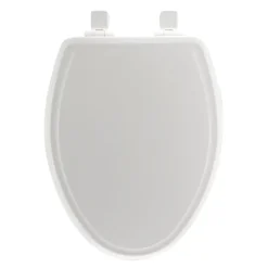 Mayfair Slow Close Elongated White Molded Wood Toilet Seat