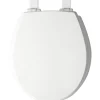 Mayfair Slow Close Round White Molded Wood Toilet Seat