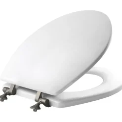 Mayfair Slow Close Round White Molded Wood Toilet Seat