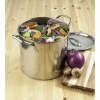 McSunley Stainless Steel Stock Pot 11 in. 16 qt Silver