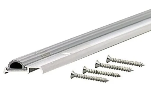 M-D 0.4375 in. H X 1.375 in. W X 36 in. L Mill Aluminum Low Threshold Silver