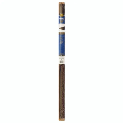 M-D Brown Vinyl Non-Self Adhesive Replacement Threshold Insert for Door 3 L in.