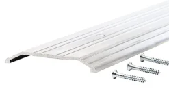 M-D Building Products 4 in. W x 72 in. L Mill Metallic Aluminum Fluted Saddle Threshold
