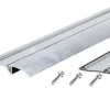 M-D BUILDING PRODUCTS 0.75 in. H X 3 in. W X 36 in. L Aluminum/Vinyl Low Threshold Silver