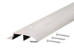 M-D Building Products 0.75 in. H X 3.5 in. W X 36 in. L Aluminum/Vinyl Bumper Threshold Silver