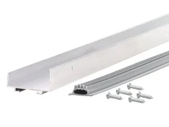 M-D Building Products Silver Aluminum Door Bottom For U-shaped 36 in. L x 1-3/4 in.