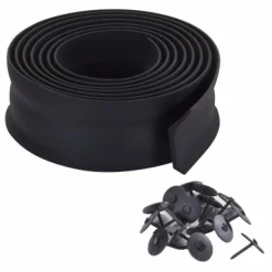 M-D BUILDING PRODUCTS Black Rubber Door Set Seal For Garage Doors 108 in. L X 1 in.