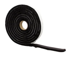 M-D BUILDING PRODUCTS Black Rubber Weather Stripping Tape For Doors and Windows 10 ft. L X 0.38 in.