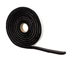 M-D BUILDING PRODUCTS Black Sponge Rubber Weather Stripping Tape For Windows 120 in. L X 0.38 in.