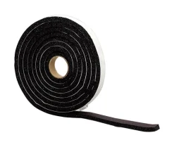 M-D BUILDING PRODUCTS Black Sponge Rubber Weather Stripping Tape For Windows 120 in. L X 0.38 in.