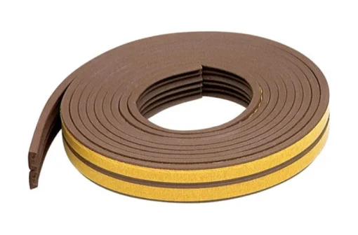 M-D BUILDING PRODUCTS Brown EPDM Rubber Foam Weather Stripping Tape For Doors and Windows 204 in. L