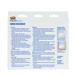 M-D BUILDING PRODUCTS Clear 3-Window Indoor Insulation Kit 42 in. W X 62 in. L