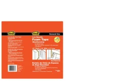 M-D BUILDING PRODUCTS Gray Foam Weather Stripping Tape For Doors and Windows 204 in. L X 0.25 in.