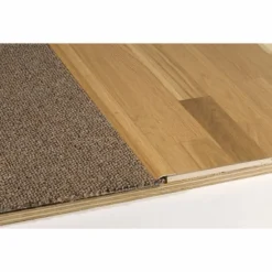 M-D BUILDING PRODUCTS METAL DECOR 0.3 in. H X 1.38 in. W X 72 in. L Prefinished Oak Aluminum Carpet