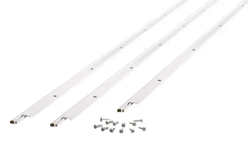 M-D BUILDING PRODUCTS Satin Nickel Aluminum Door Set Seal For Door Jambs 36 in. L X 0.25 in.