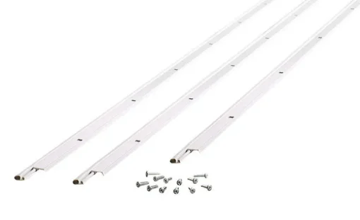 M-D BUILDING PRODUCTS Satin Nickel Aluminum Door Set Seal For Door Jambs 36 in. L X 0.25 in.