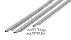 M-D BUILDING PRODUCTS Silver Aluminum/Vinyl Weatherstrip For Door Jambs 84 in. L X 0.25 in.