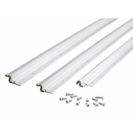 M-D BUILDING PRODUCTS White Aluminum/Vinyl Top & Sides Door Seal For Door Jambs 84 in. L X 0.63 in.