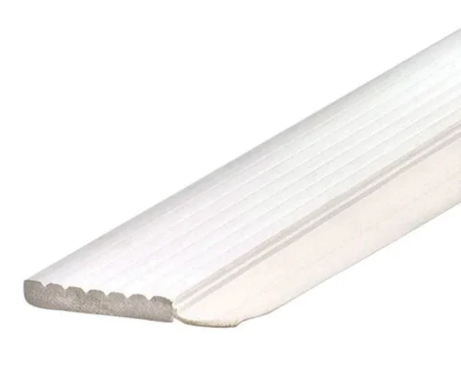 M-D BUILDING PRODUCTS White Vinyl Weatherstrip For Garage Doors 108 in. L X 0.25 in.