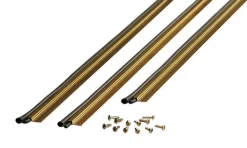 M-D Gold Aluminum/Vinyl Weatherstrip For Door Jambs
