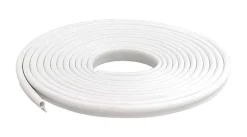 M-D White Vinyl Gasket Weatherstrip 17 L ft. x 1/2 Thick in. for Doors & Windows