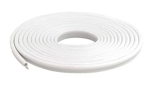 M-D White Vinyl Gasket Weatherstrip 17 L ft. x 1/2 Thick in. for Doors & Windows