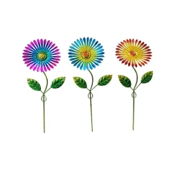 Meadowcreek Iron Assorted 16.5 in. H Flower Outdoor Garden Stake (Pack of 15)