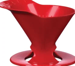 Melitta 64008 1 Cup Red Pour-Over Coffee Brewer