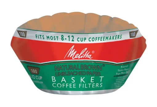 Melitta 8-12 cups Brown Basket Coffee Filter 100 pk