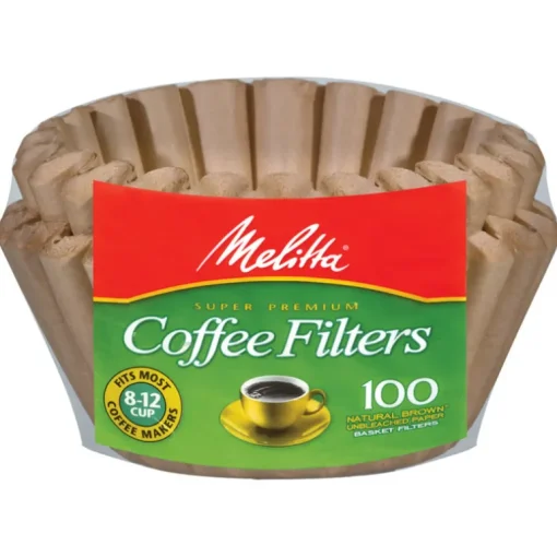 Melitta 8-12 cups Brown Basket Coffee Filter 100 pk