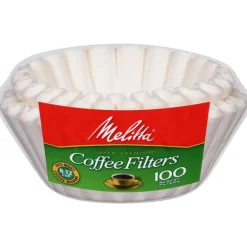 Melitta 4-6 cups White Basket Coffee Filter 100 pk
